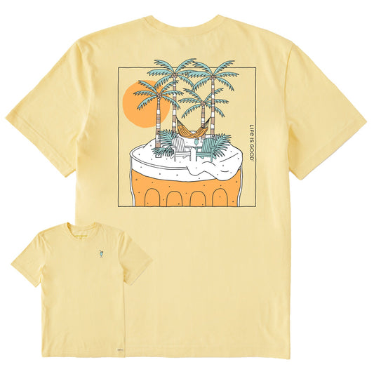 Men's Cocktail Beach Short Sleeve Crusher Tee