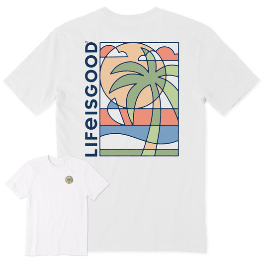 Men's Abstract Beach Short Sleeve Crusher Tee