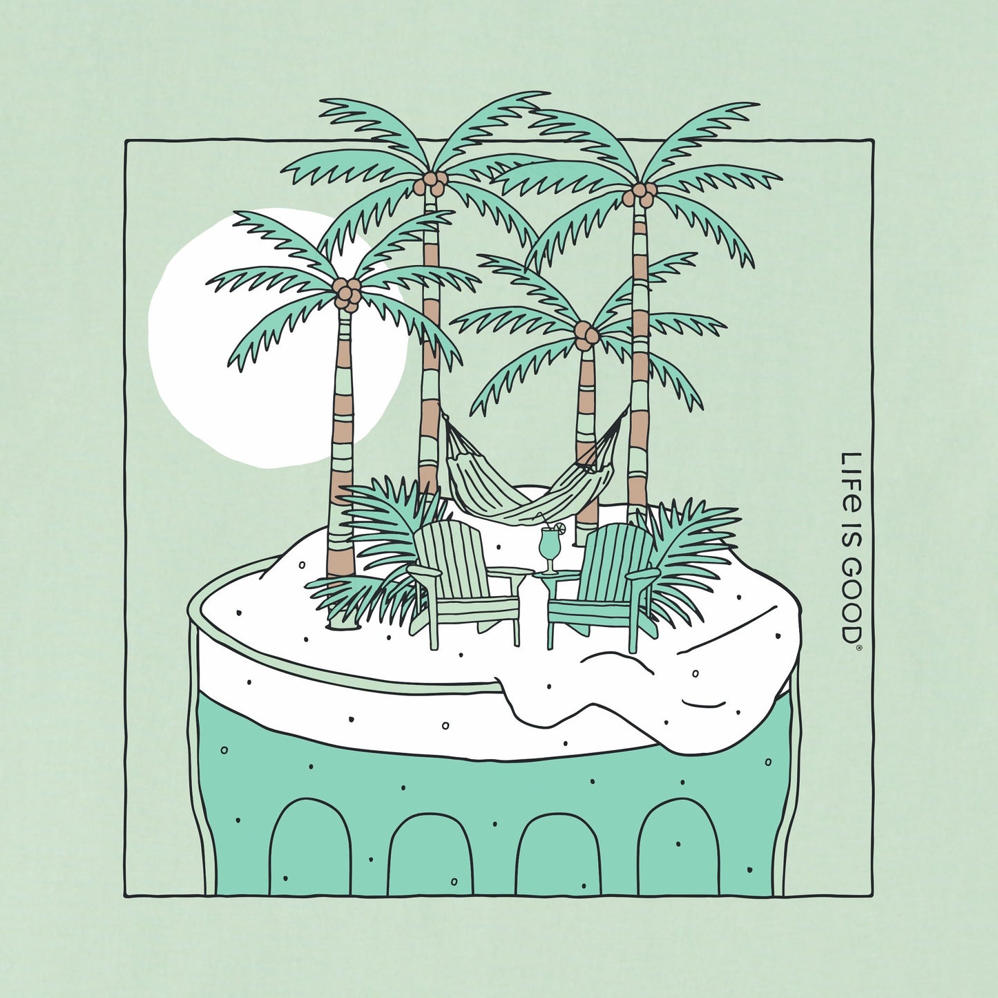 Women's Cocktail Beach Short Sleeve Crusher Boxy Tee