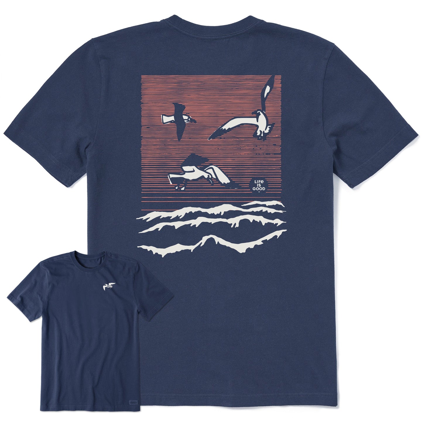 Men's Seagulls Over the Water Short Sleeve Tee