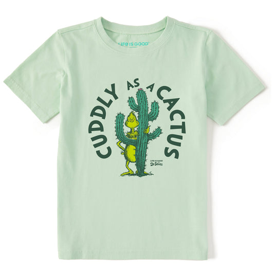 Kids Cuddly as a Cactus Grinch Short Sleeve Crusher Tee