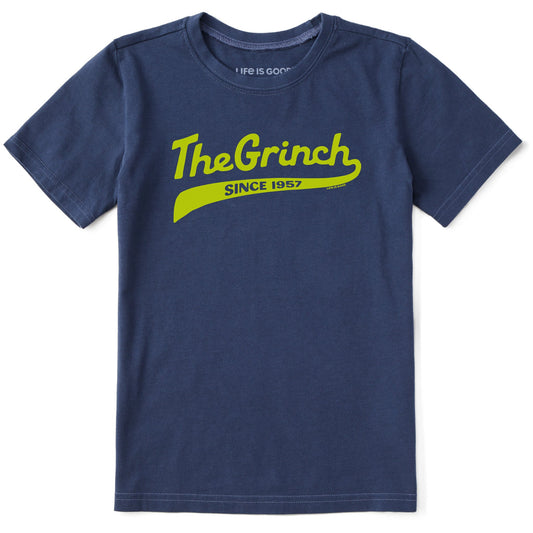 Kids The Grinch Ballyard Script Short Sleeve Crusher Tee