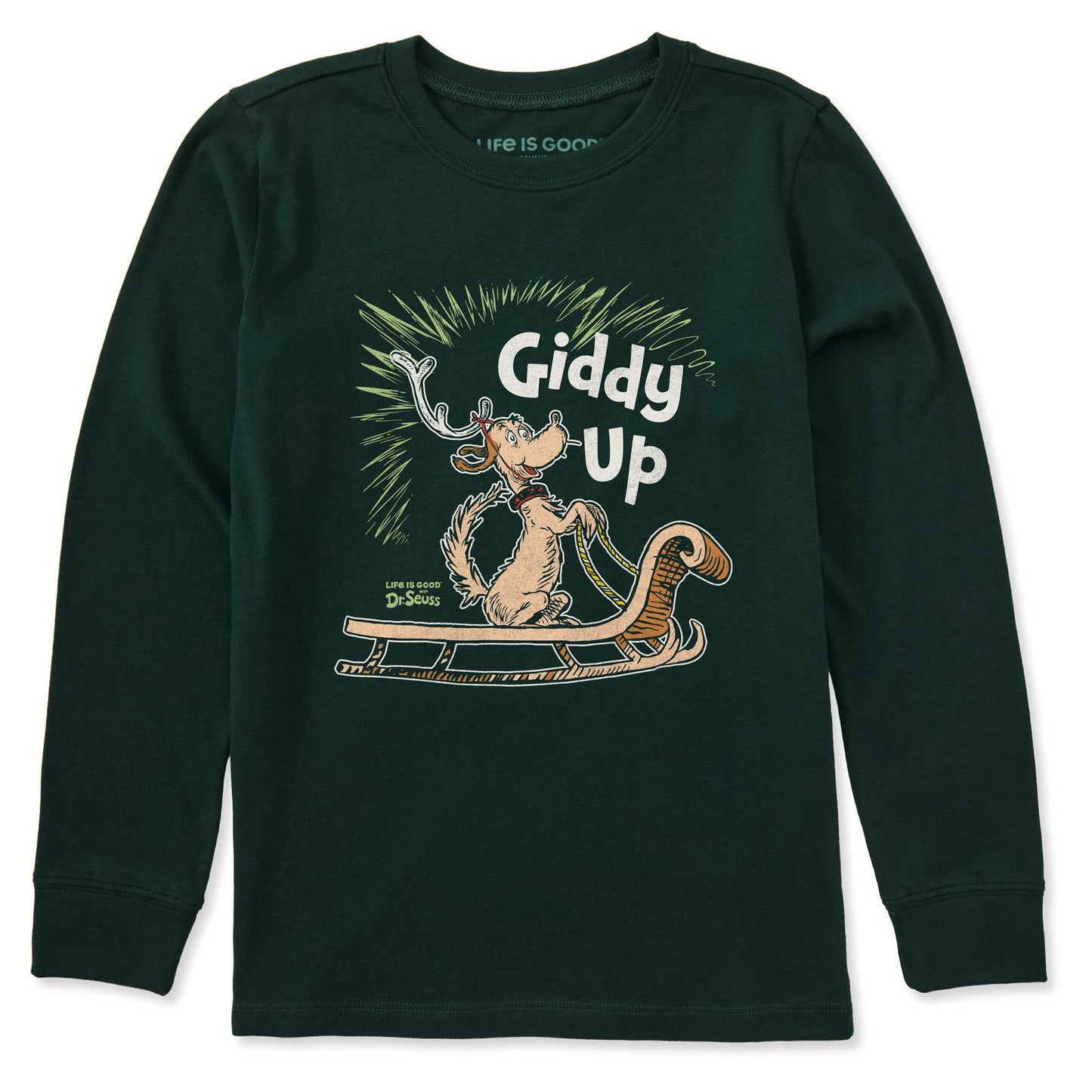 Kids Giddy Up Max Long Sleeve Crusher Tee