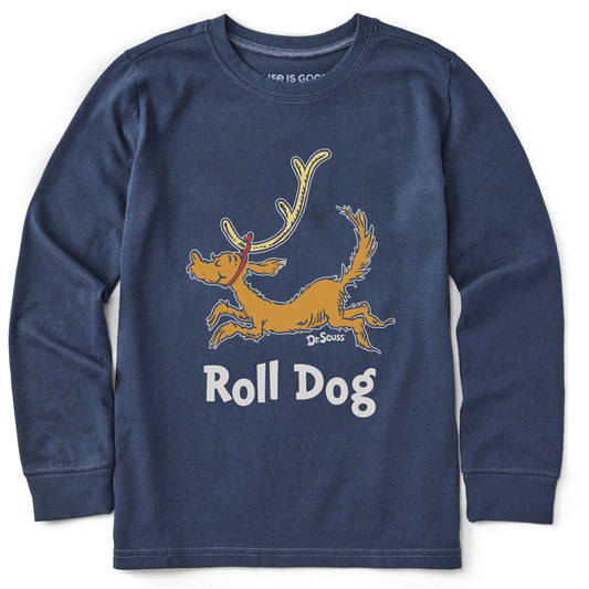 Kids Roll Dog Max Long Sleeve Crusher Tee