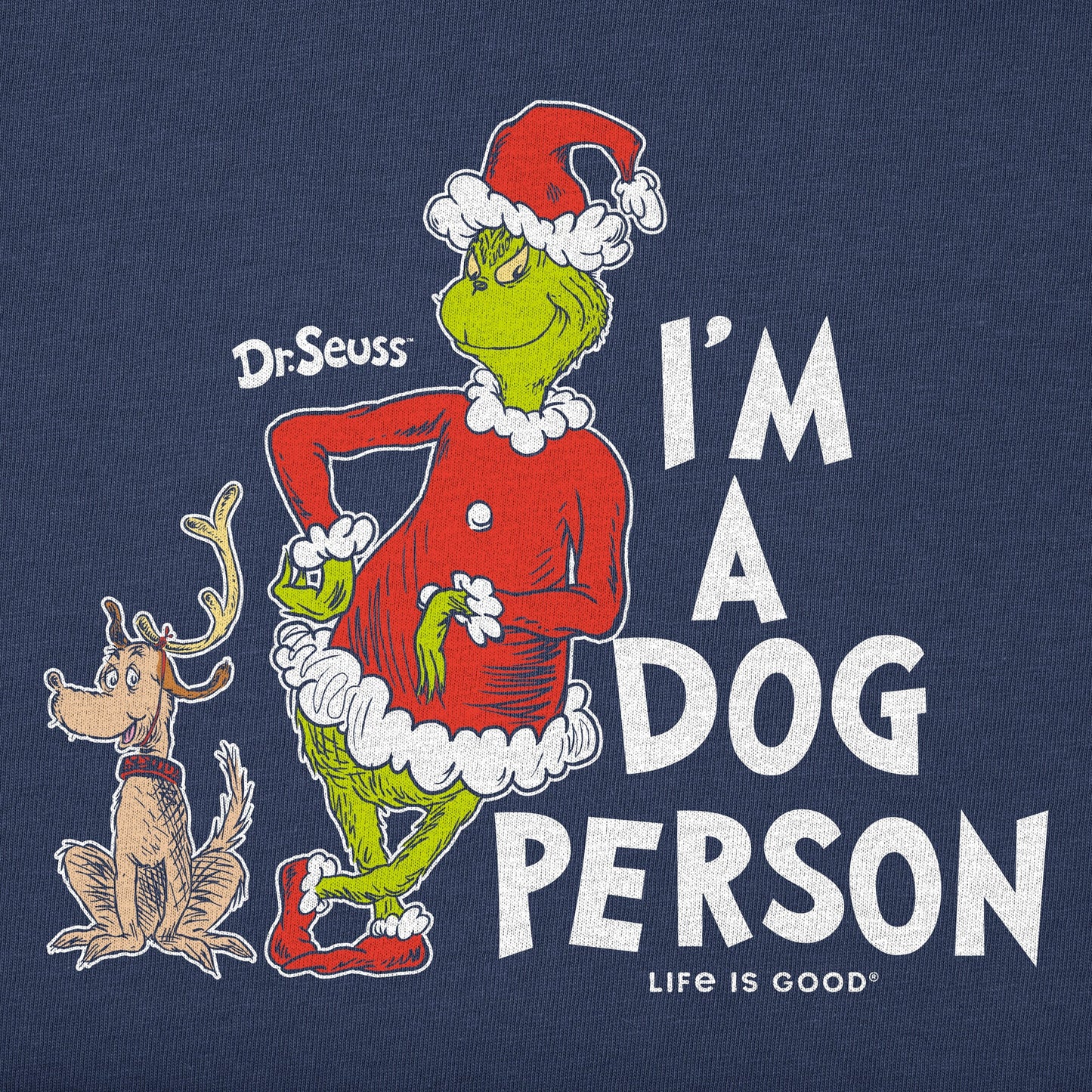 Kids I'm a Dog Person Grinch Long Sleeve Crusher Tee