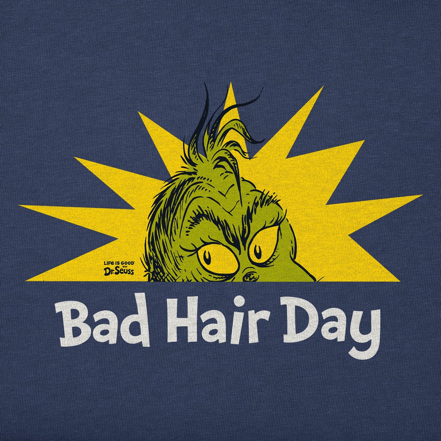 Kids Grinch Bad Hair Day Long Sleeve Crusher Tee