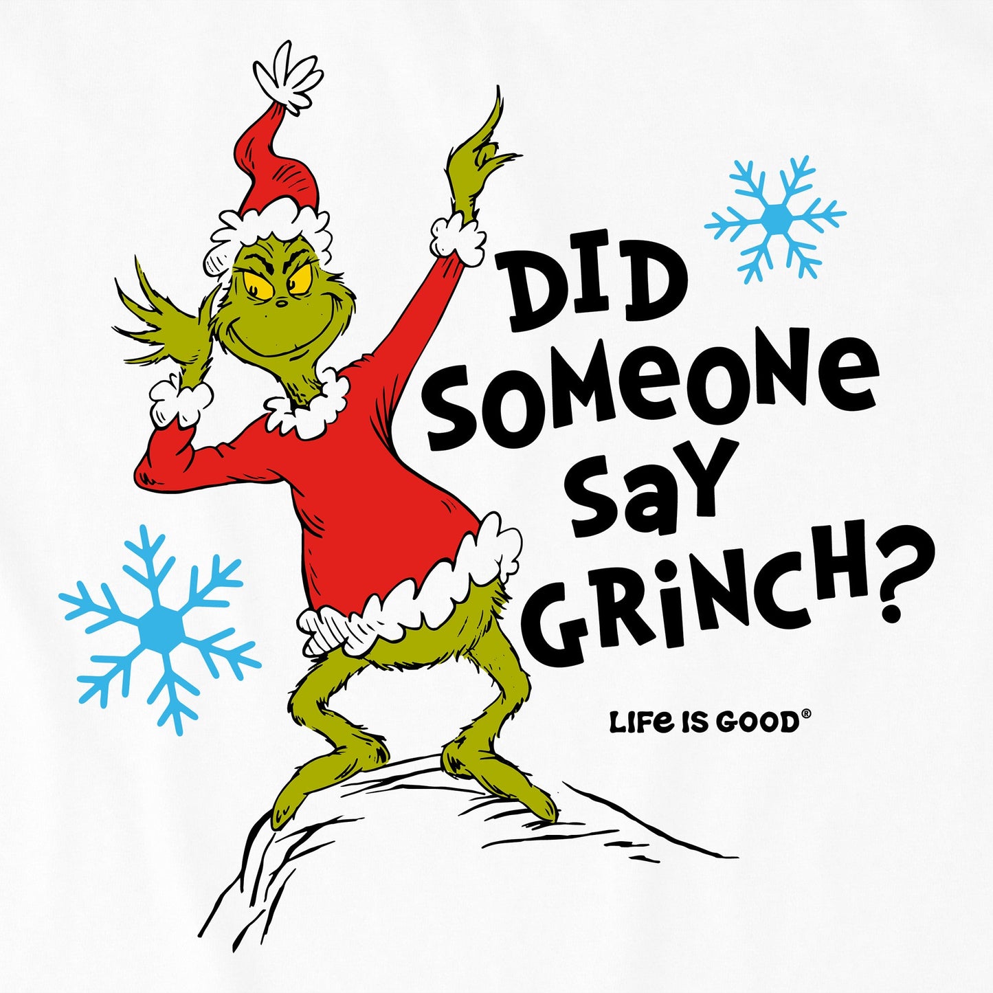 Kids Did Someone Say Grinch? Long Sleeve Crusher Tee
