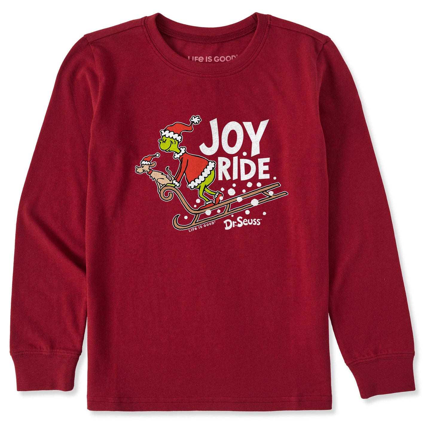 Kids Joy Ride Grinch Long Sleeve Crusher Tee