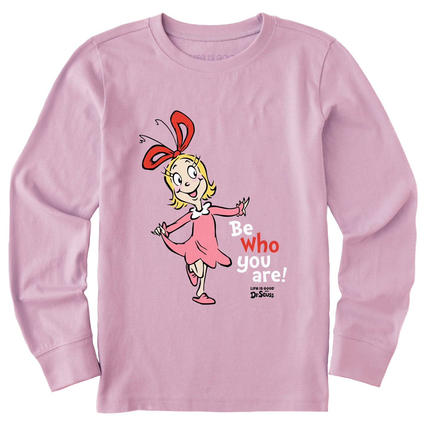 Kids Be Who You Are Cindy Lou Long Sleeve Crusher Tee