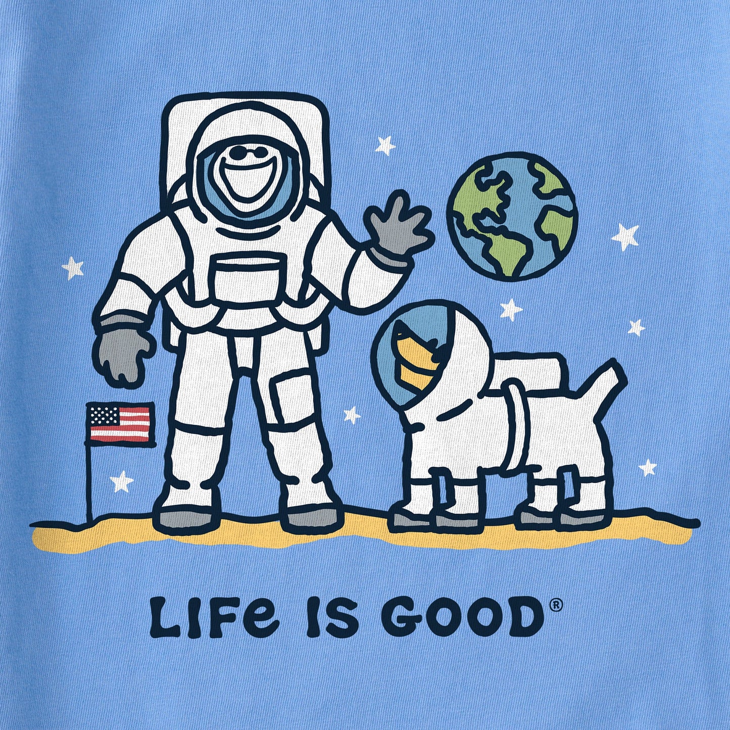 Kids Moon Landing Jake Short Sleeve Crusher Tee