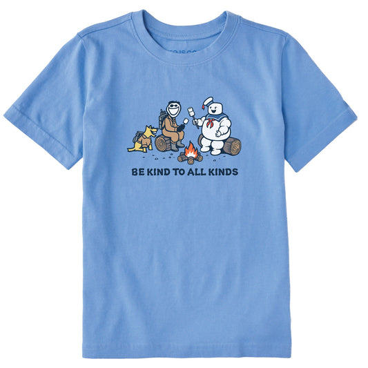 Kids Be Kind to All Kinds Buster Jake Short Sleeve Crusher Tee
