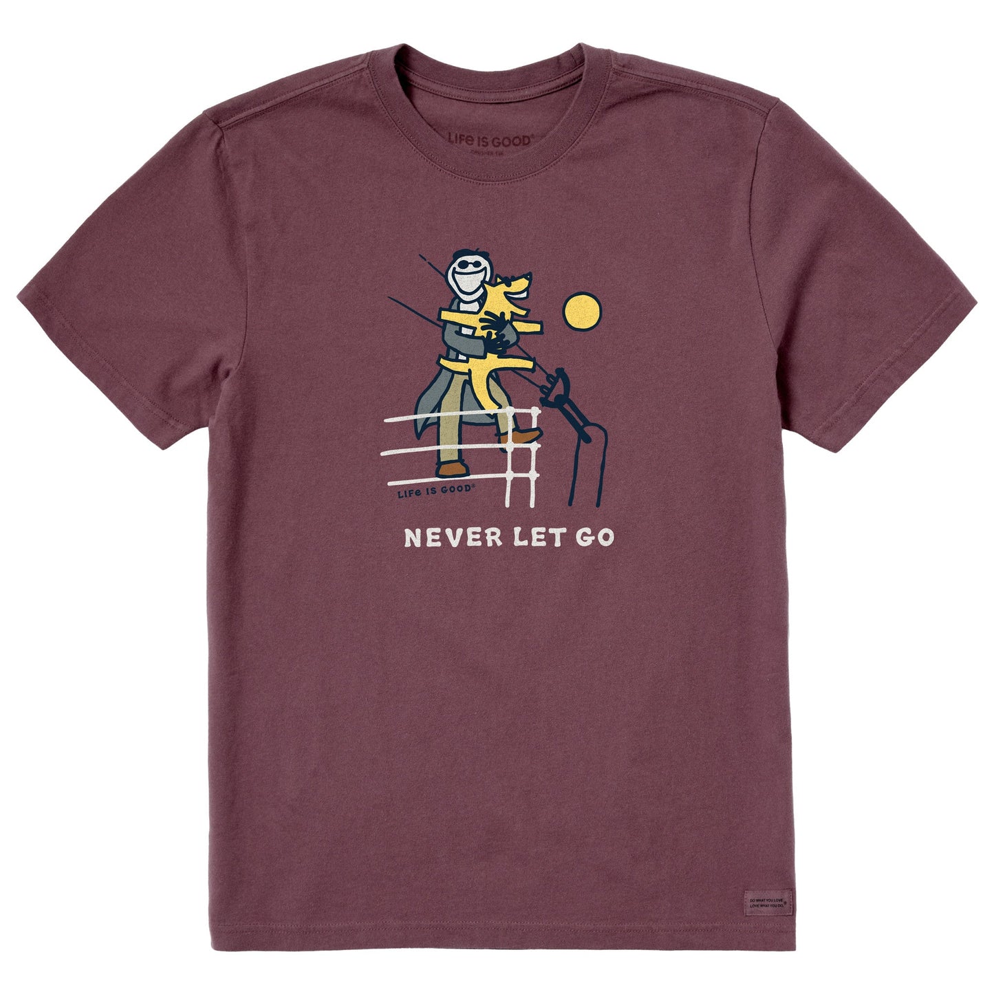 Men's Never Let Go Jake Short Sleeve Crusher Tee