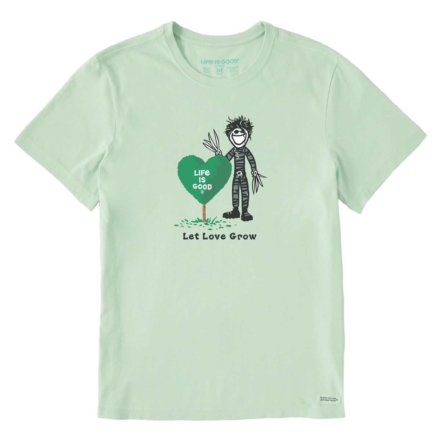 Men's Let Love Grow Scissor Jake Short Sleeve Crusher Tee