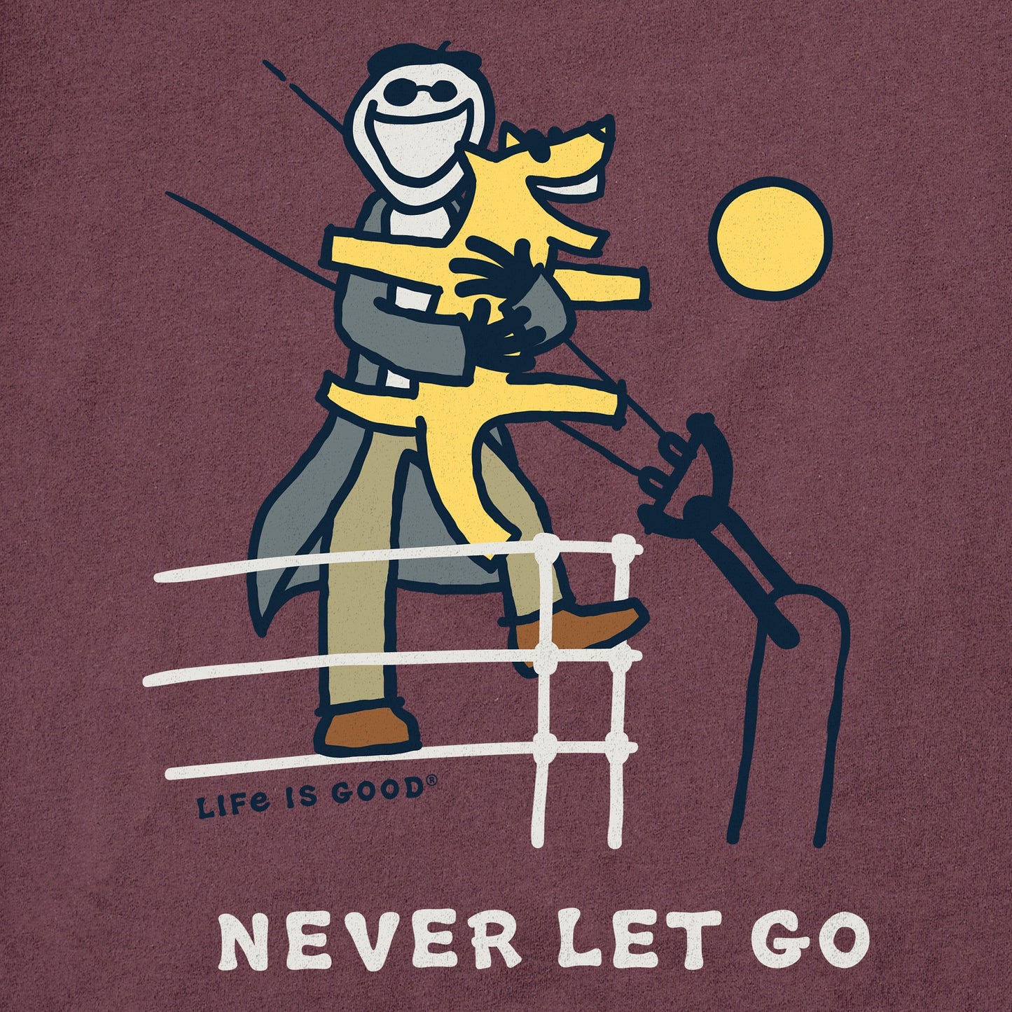 Women's Never Let Go Jake Short Sleeve Crusher Tee