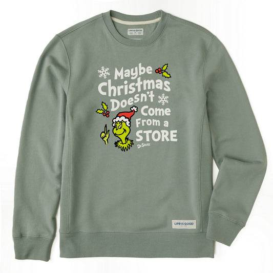 Men's Maybe Christmas Grinch Simply True Fleece Crew