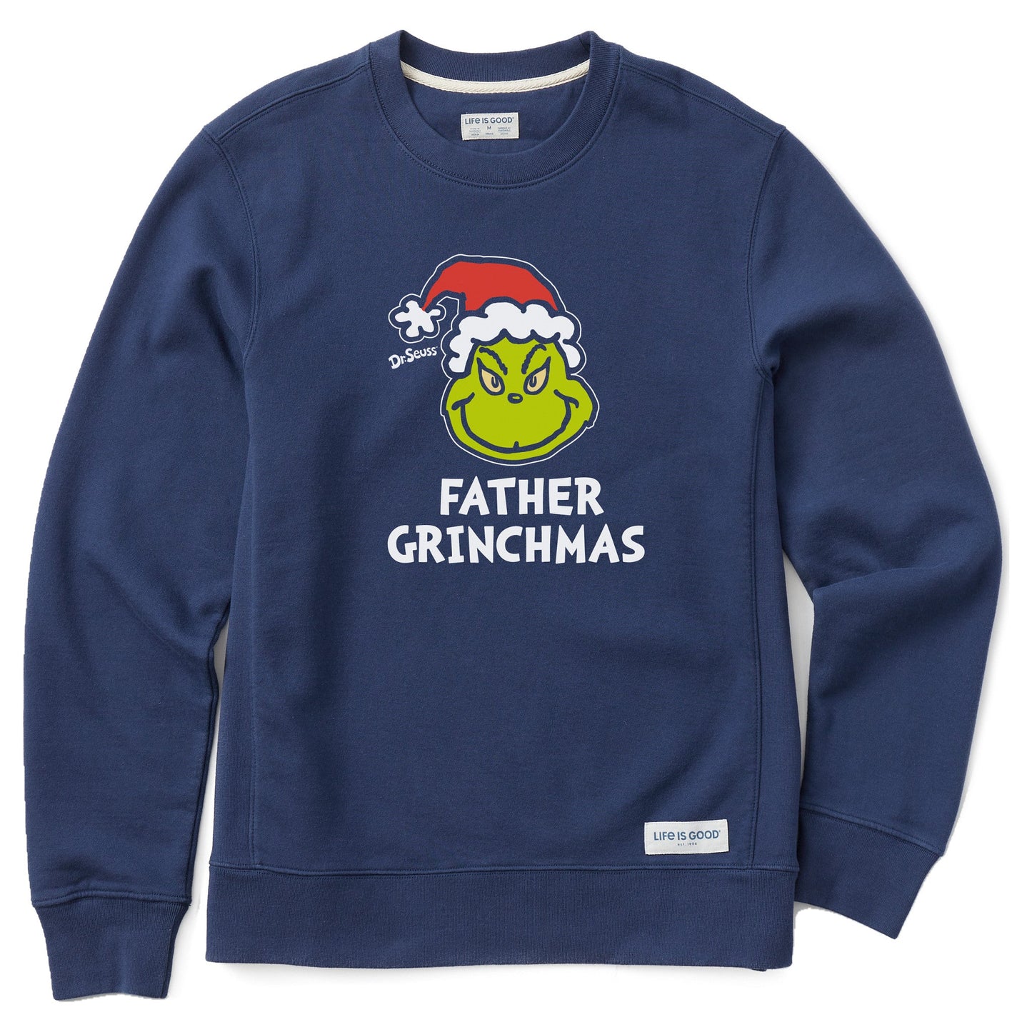 Men's Father Grinchmas Simply True Fleece Crew
