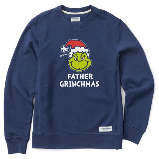 Men's Father Grinchmas Simply True Fleece Crew