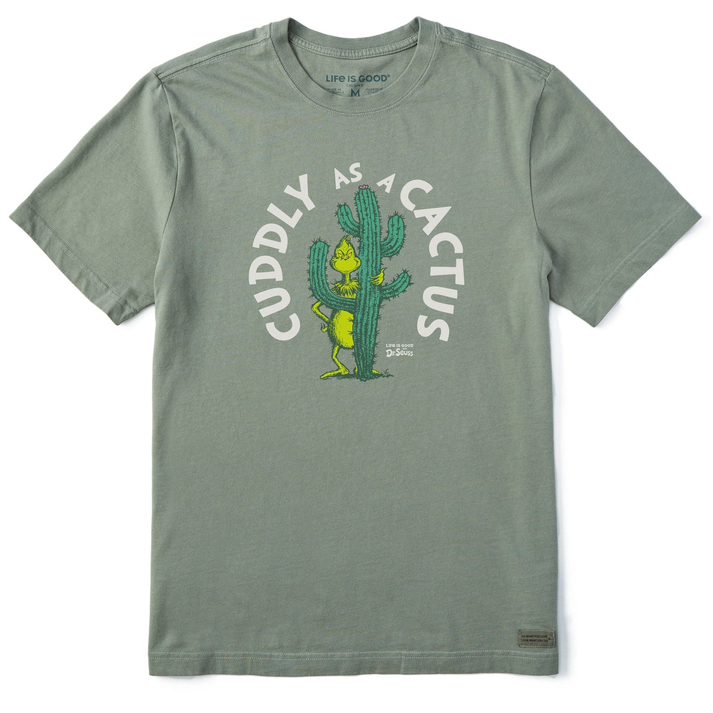 Men's Cuddly as a Cactus Grinch Short Sleeve Crusher Tee