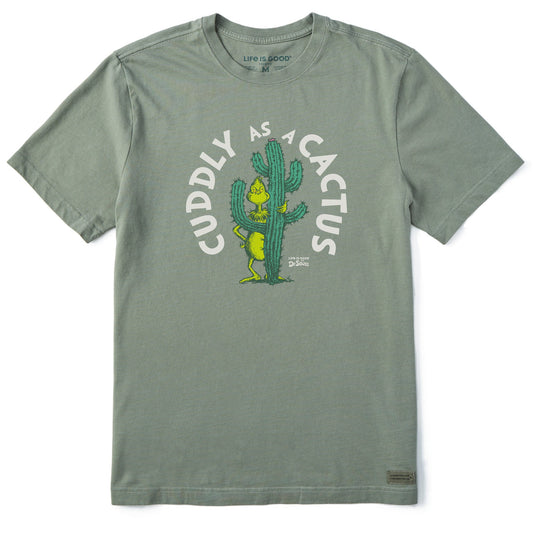 Men's Cuddly as a Cactus Grinch Short Sleeve Crusher Tee