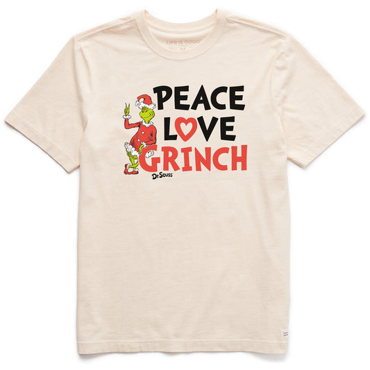 Men's Peace Love Grinch Short Sleeve Crusher Tee