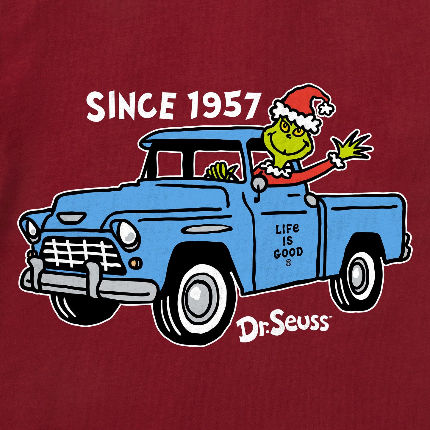 Men's Since 1957 Grinch Long Sleeve Crusher Tee