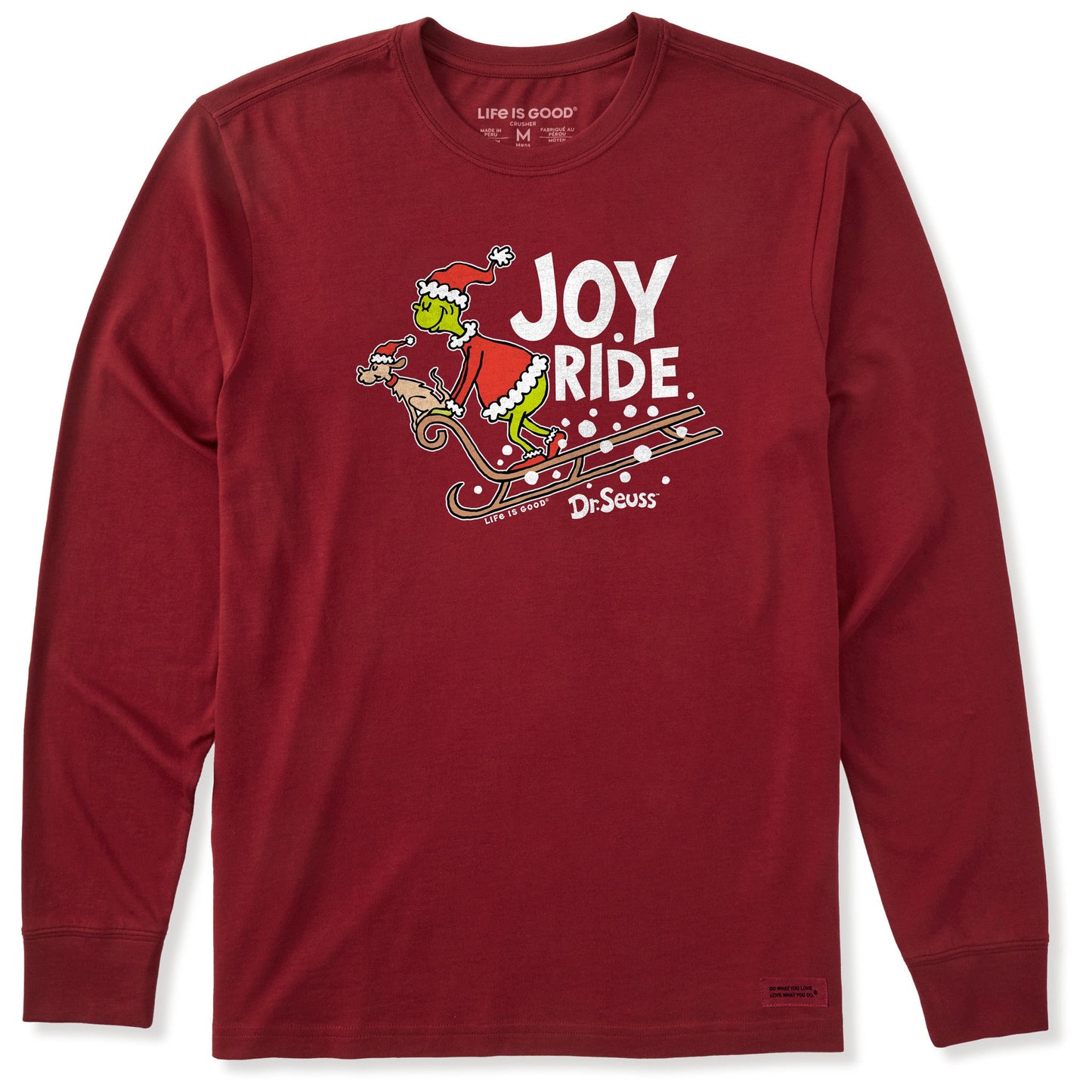 Men's Joy Ride Grinch Long Sleeve Crusher Tee