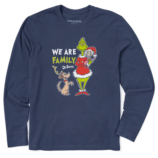 Men's We Are Family Grinch Long Sleeve Crusher Tee