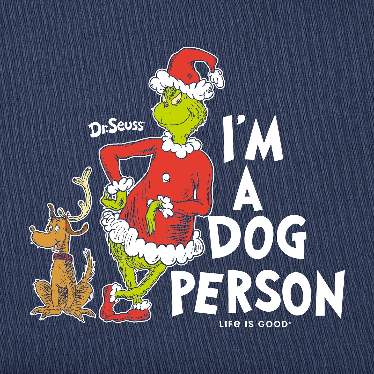 Men's I'm a Dog Person Grinch Long Sleeve Crusher Tee