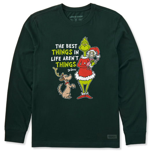 Men's The Best Things Grinch Long Sleeve Crusher Tee