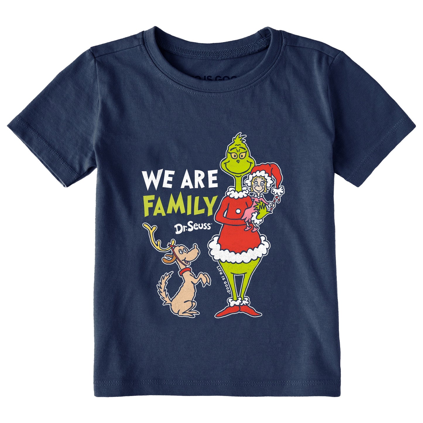 Toddler We Are Family Grinch Short Sleeve Crusher Tee