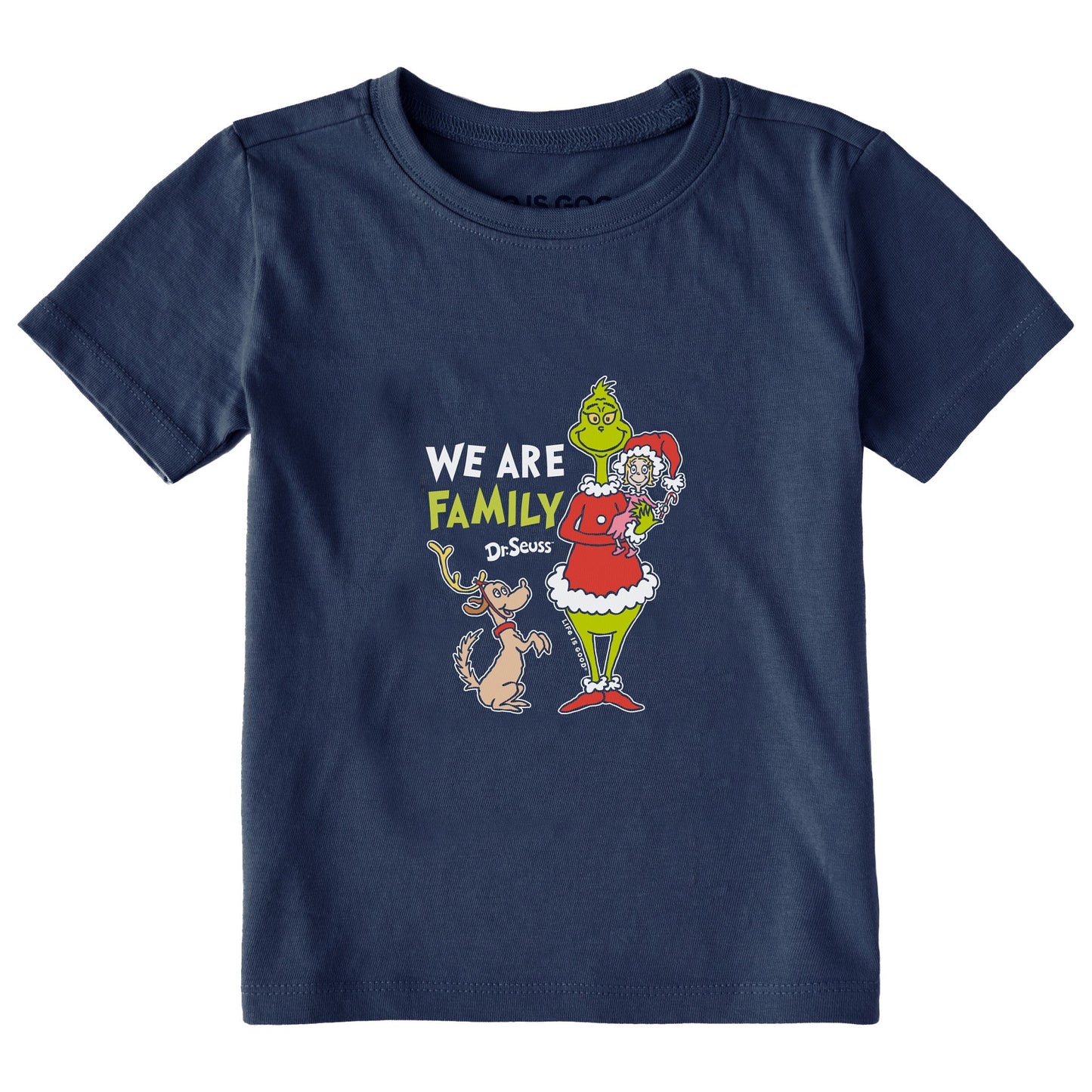 Toddler We Are Family Grinch Short Sleeve Crusher Tee