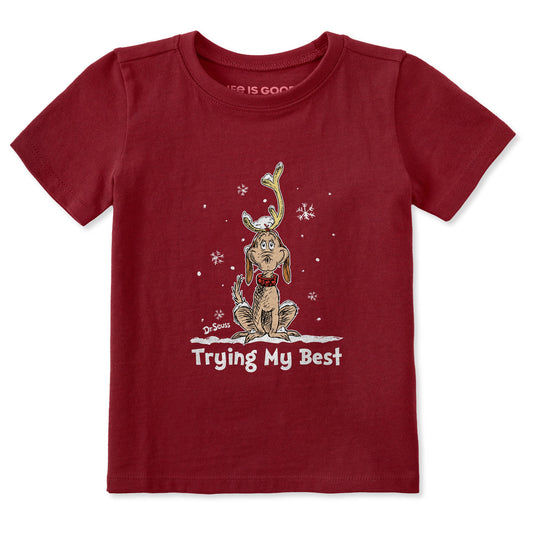Toddler Trying My Best Max Short Sleeve Crusher Tee