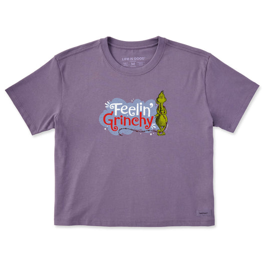 Women's Feelin' Grinchy Short Sleeve Crusher Boxy Tee