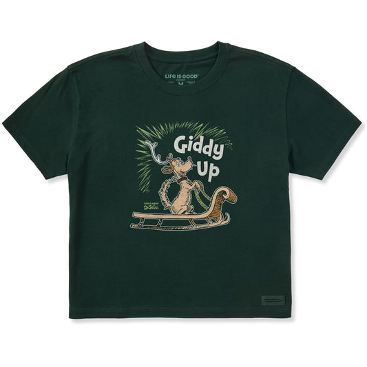 Women's Giddy Up Max Short Sleeve Crusher Boxy Tee