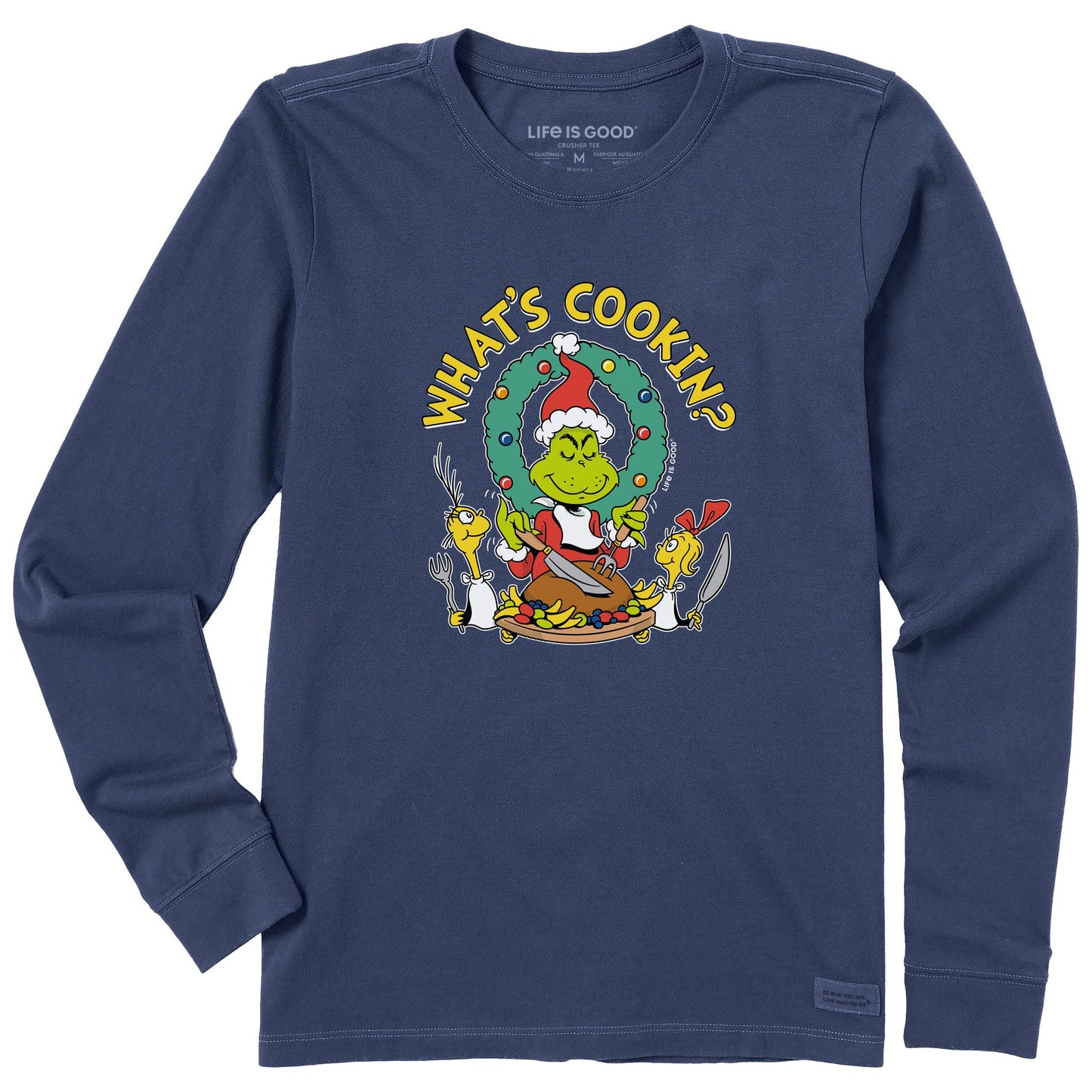 Women's What's Cookin Grinch Long Sleeve Crusher Tee