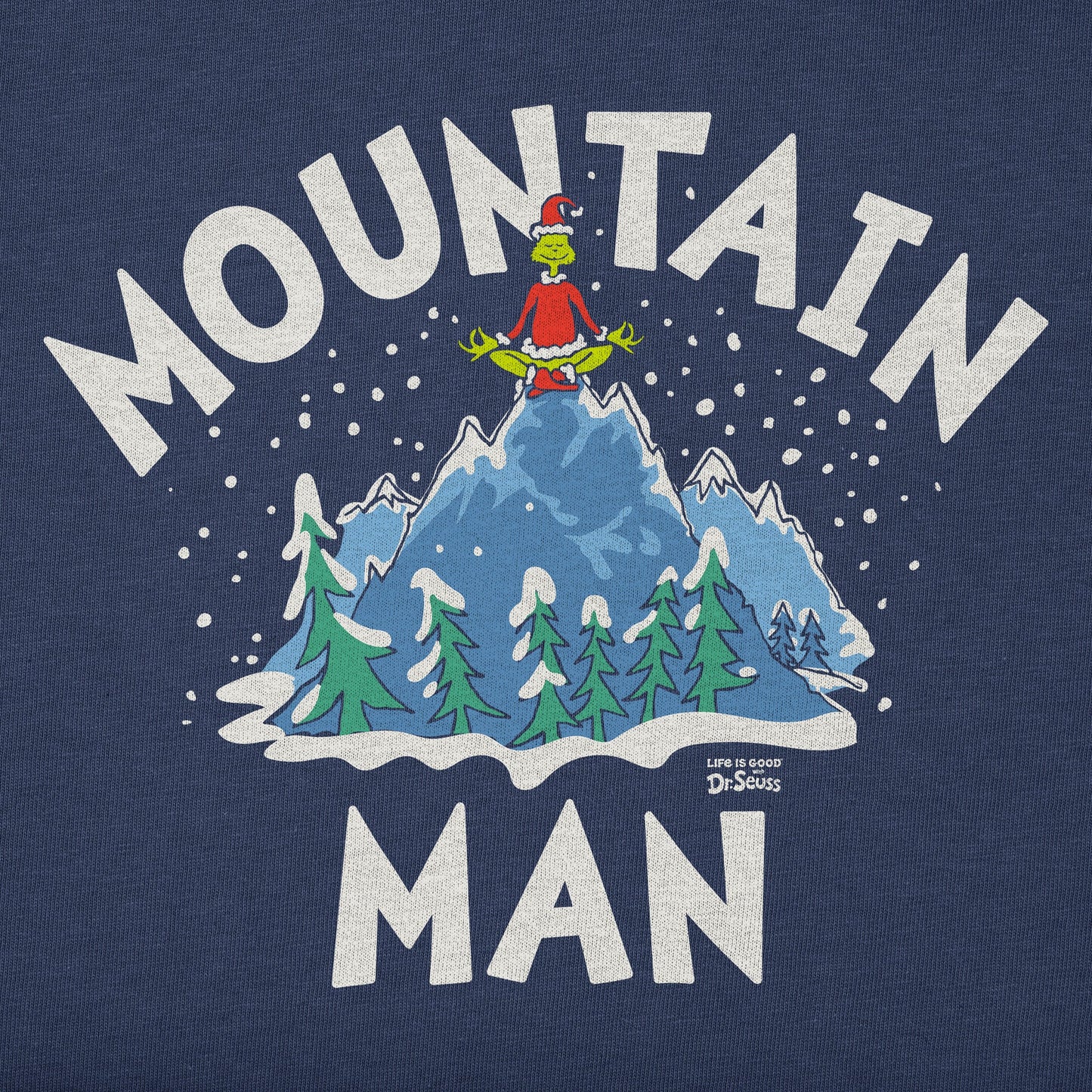 Women's Grinch Mountain Man Long Sleeve Crusher Tee