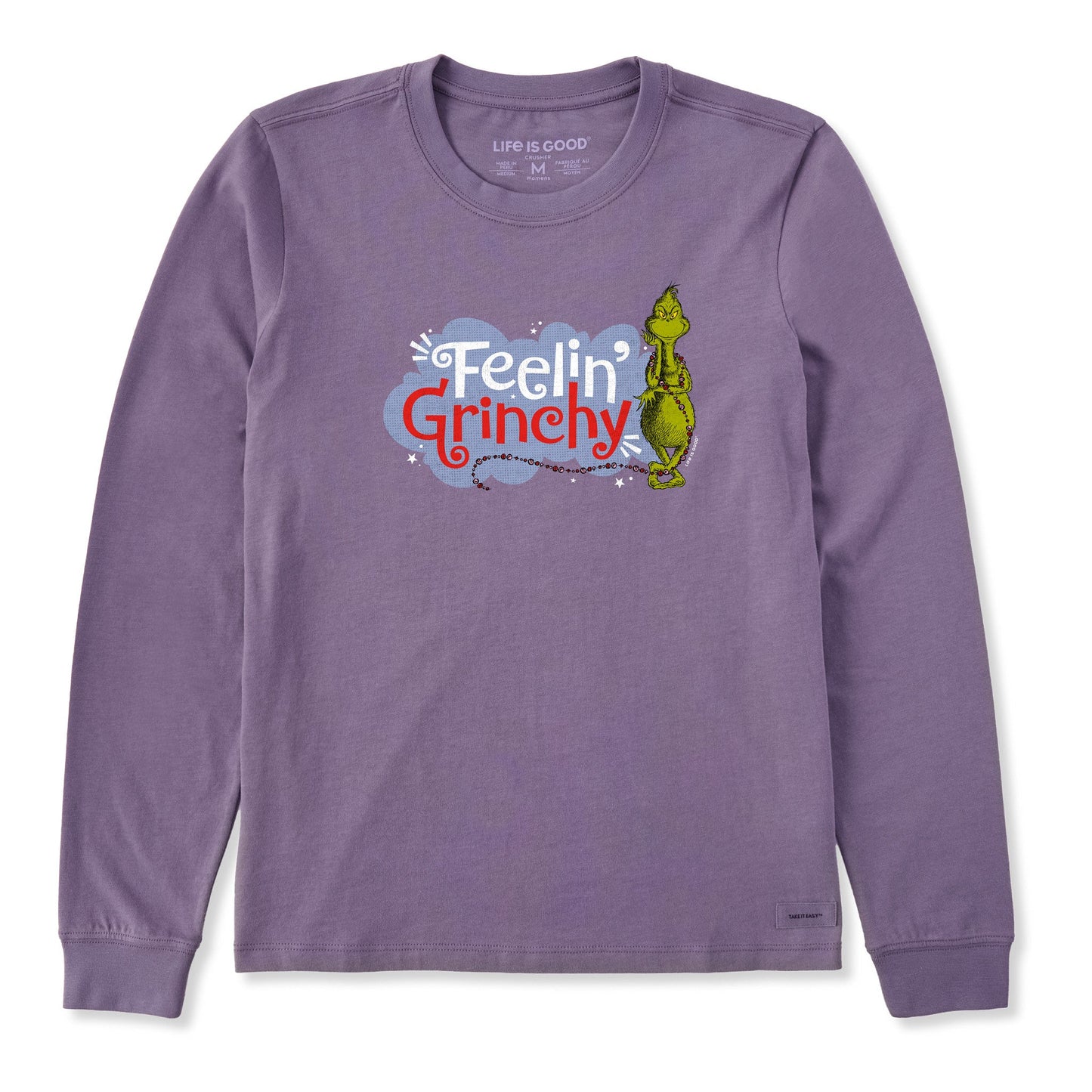 Women's Feelin' Grinchy Long Sleeve Crusher Tee
