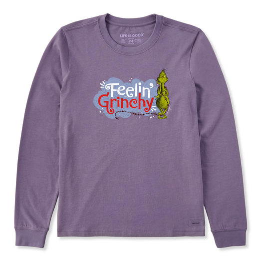 Women's Feelin' Grinchy Long Sleeve Crusher Tee
