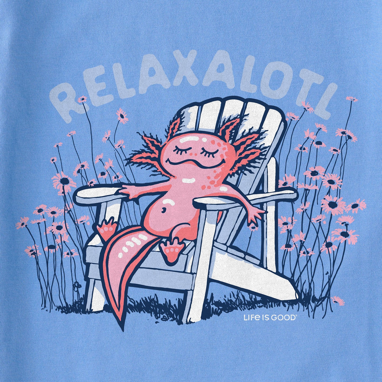Kids Relaxalotl Adirondack Short Sleeve Crusher Tee
