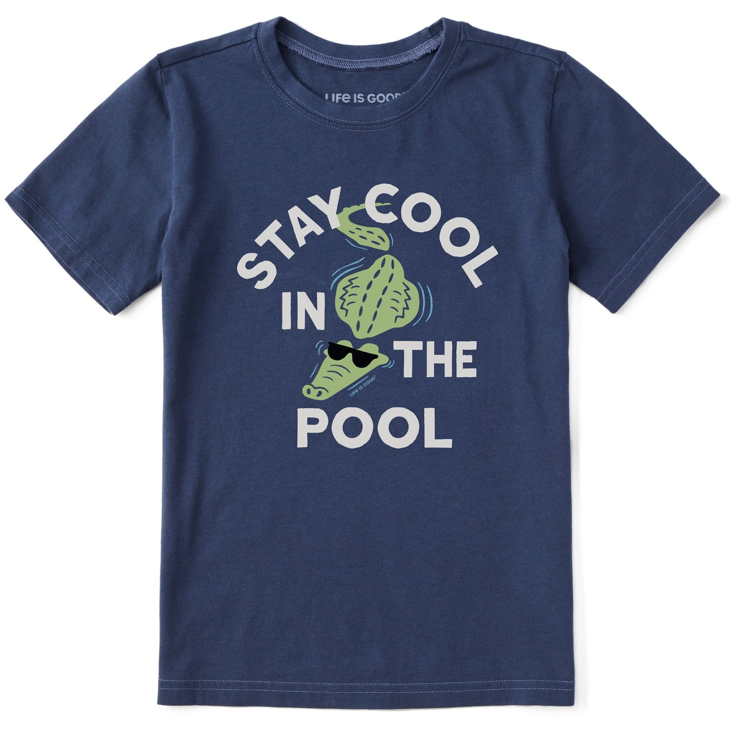 Kids Stay Cool in the Pool Short Sleeve Crusher Tee