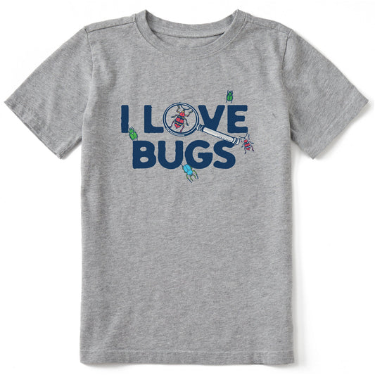 Kids I Love Bugs Short Sleeve Crusher Tee