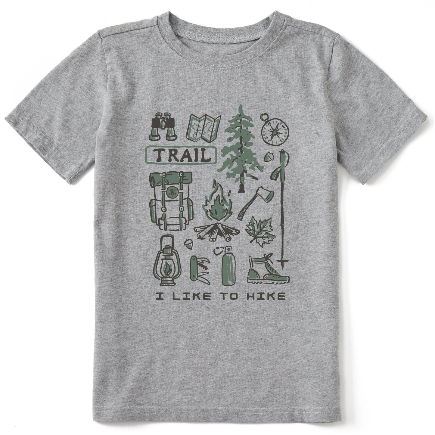 Kids I Like to Hike Short Sleeve Crusher Tee