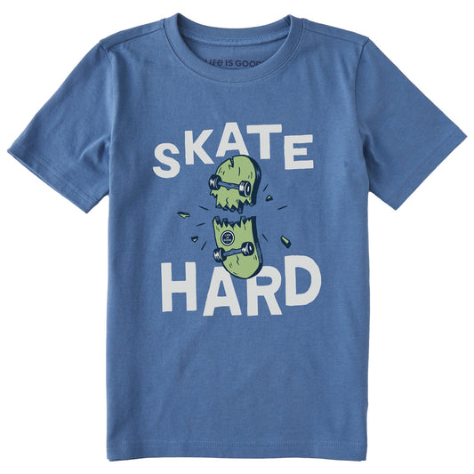 Kids Skate Hard Short Sleeve Crusher Tee