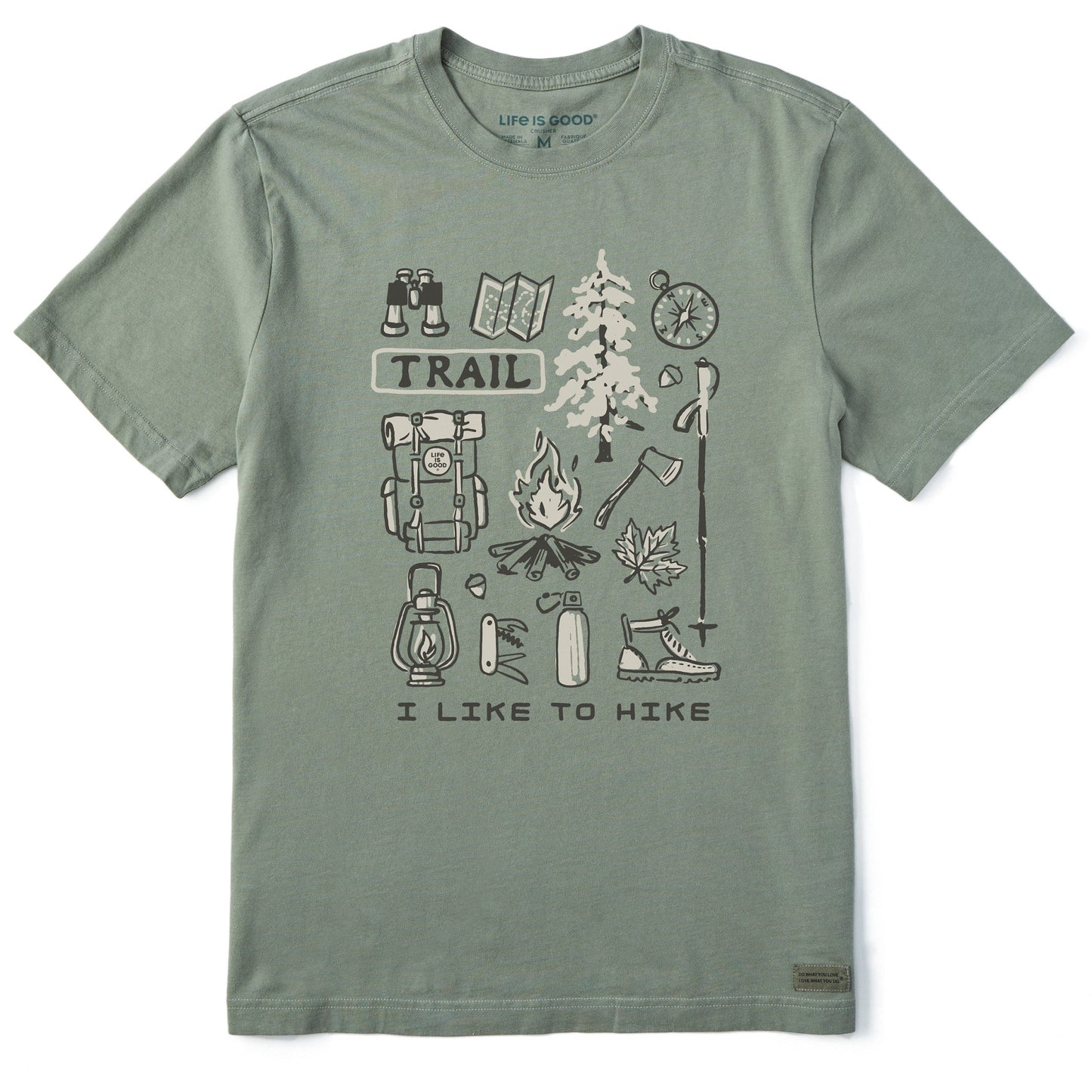 Men's I Like to Hike Short Sleeve Crusher Tee