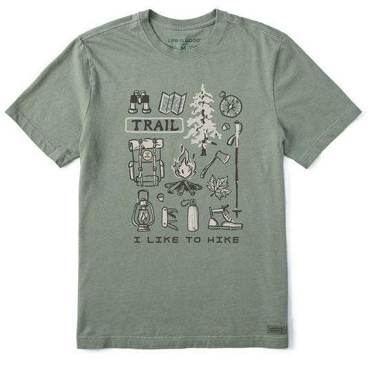 Men's I Like to Hike Short Sleeve Crusher Tee