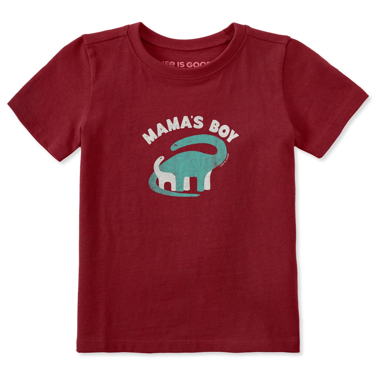 Toddler Mama's Boy Dino Short Sleeve Crusher Tee