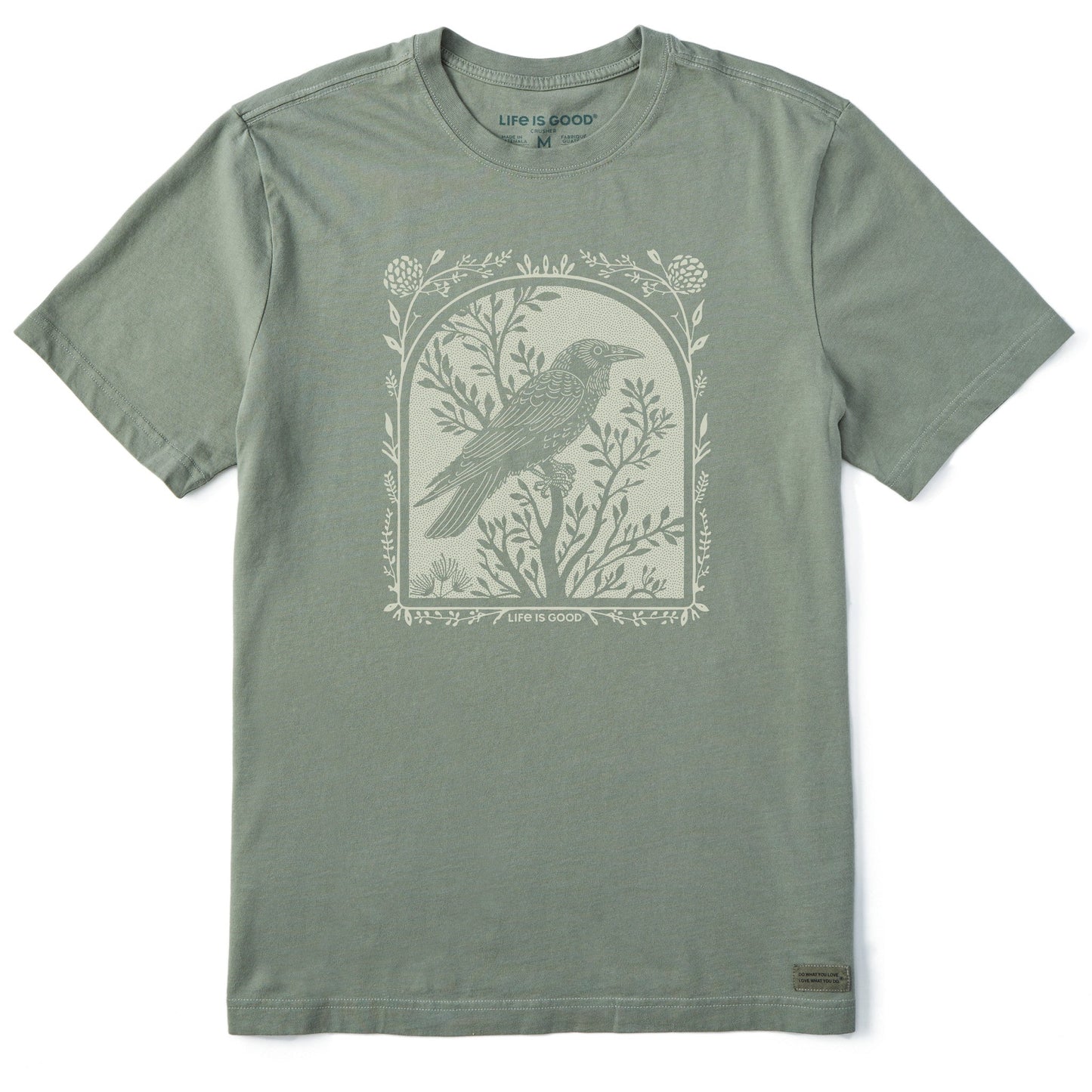 Men's Lone Raven Short Sleeve Crusher Tee