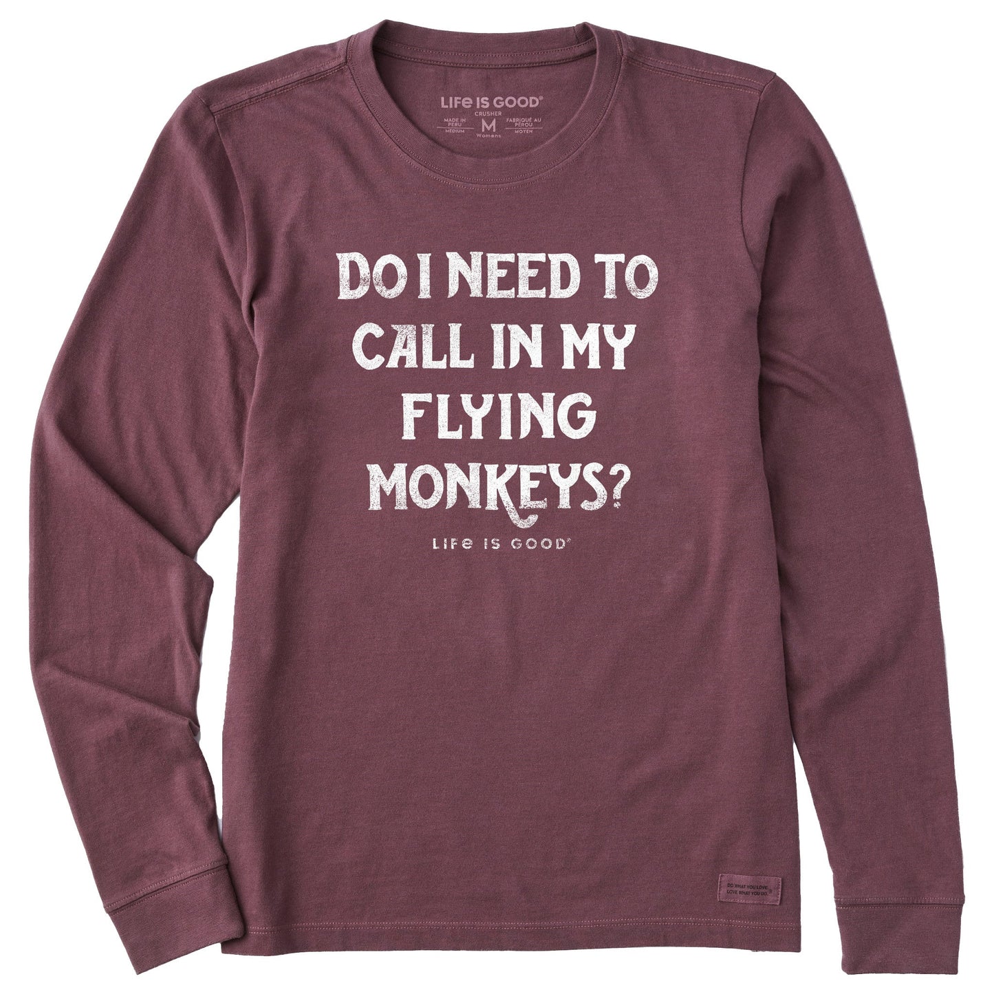Women's FLYING MONKEY Long Sleeve Crusher Tee