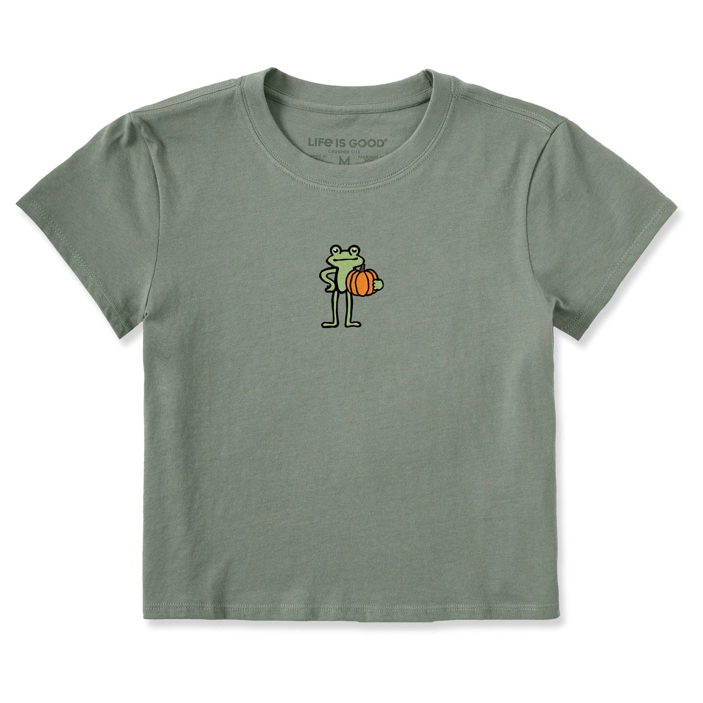 Women's Froggy Pumpkin Mini Crusher-LITE Shrunken Tee