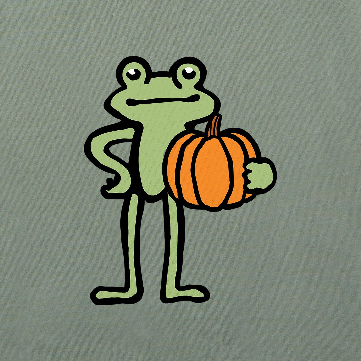 Women's Froggy Pumpkin Mini Crusher-LITE Shrunken Tee